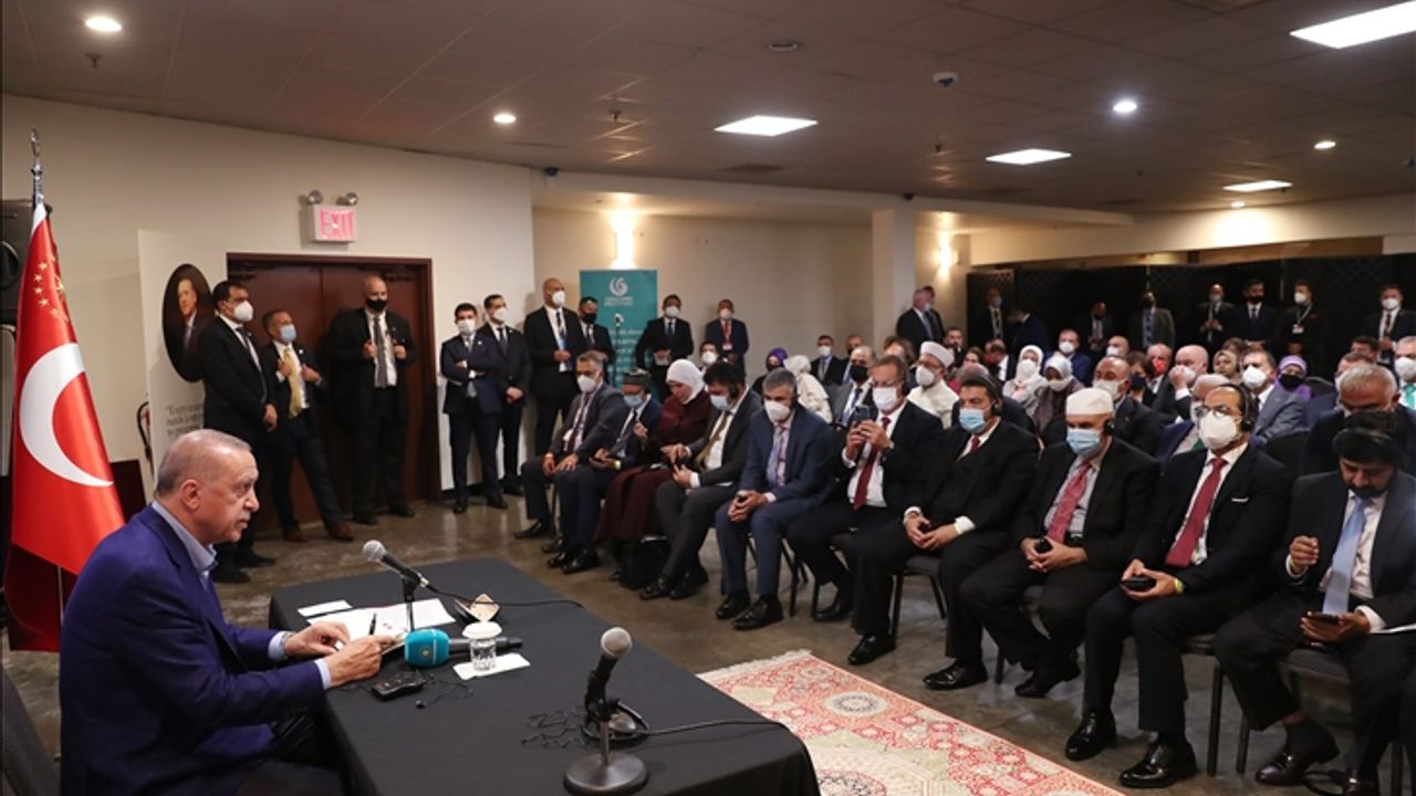 Cumhurbaşkanı Erdoğan, ABD'deki Müslüman toplumunun önde gelen temsilcilerini kabul etti