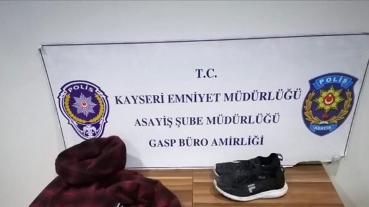 Kayseri'de akaryakıt istasyonundan bıçaklı gasp olayının zanlısı yakalandı