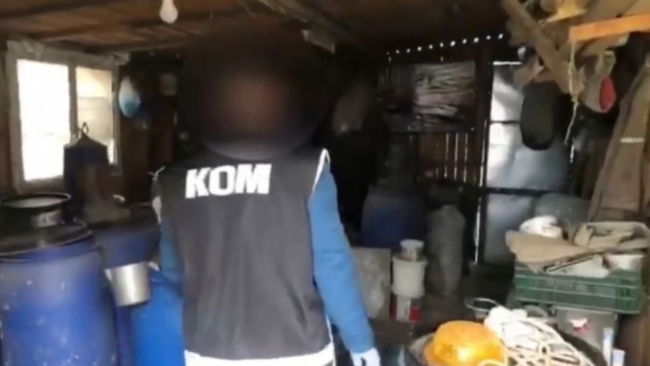 Tekirdağ'da bin 270 litre sahte içki ele geçirildi