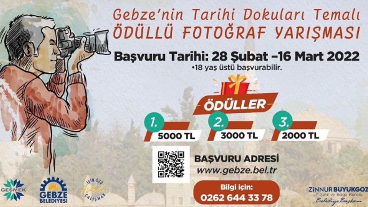 Gebze'nin Tarihi Dokuları Fotoğraf Yarışmasına Başvurular Başladı