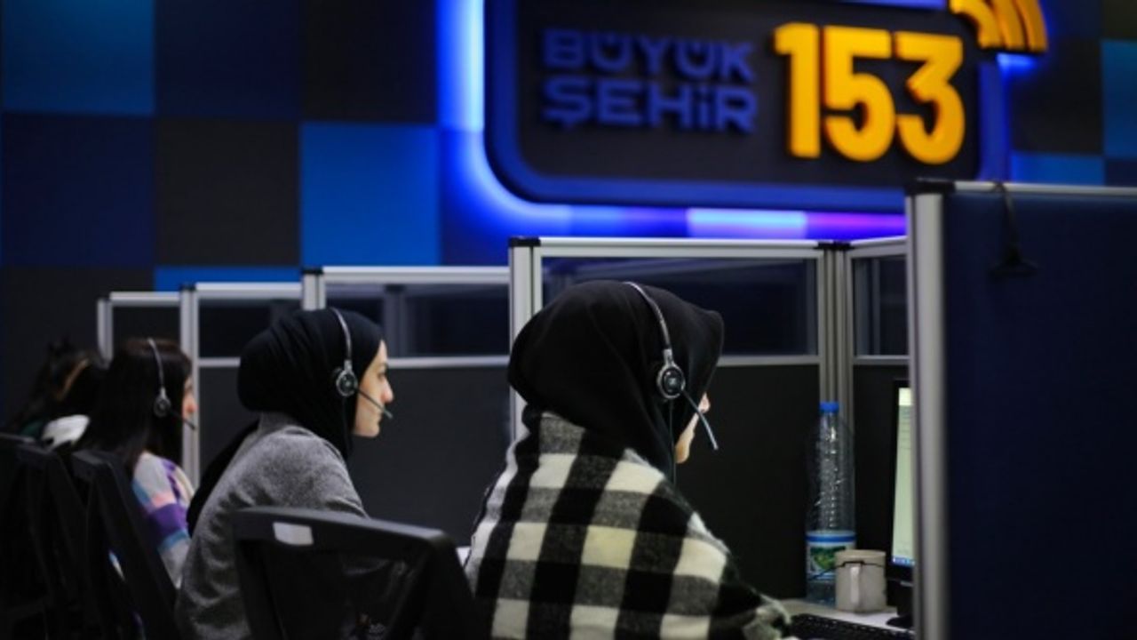 Alo 153'den 1 milyon 205 bin kişiye hizmet