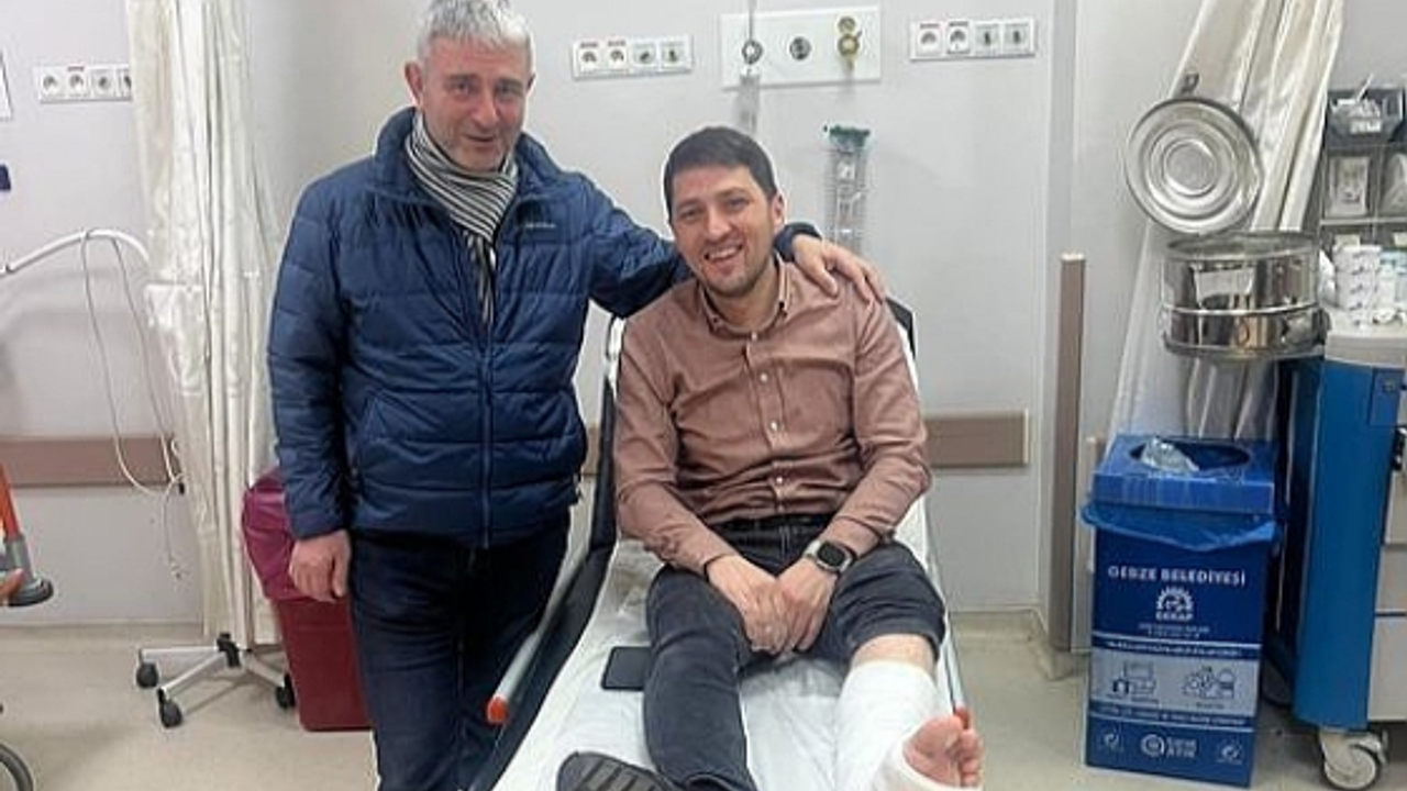 Belediye başkan yardımcısı Mehmet Dinç kaza geçirdi