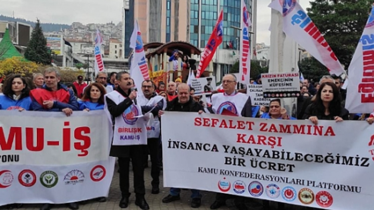 Kamu Çalışanlarından iş bırakarak AK Partiye uyarı!