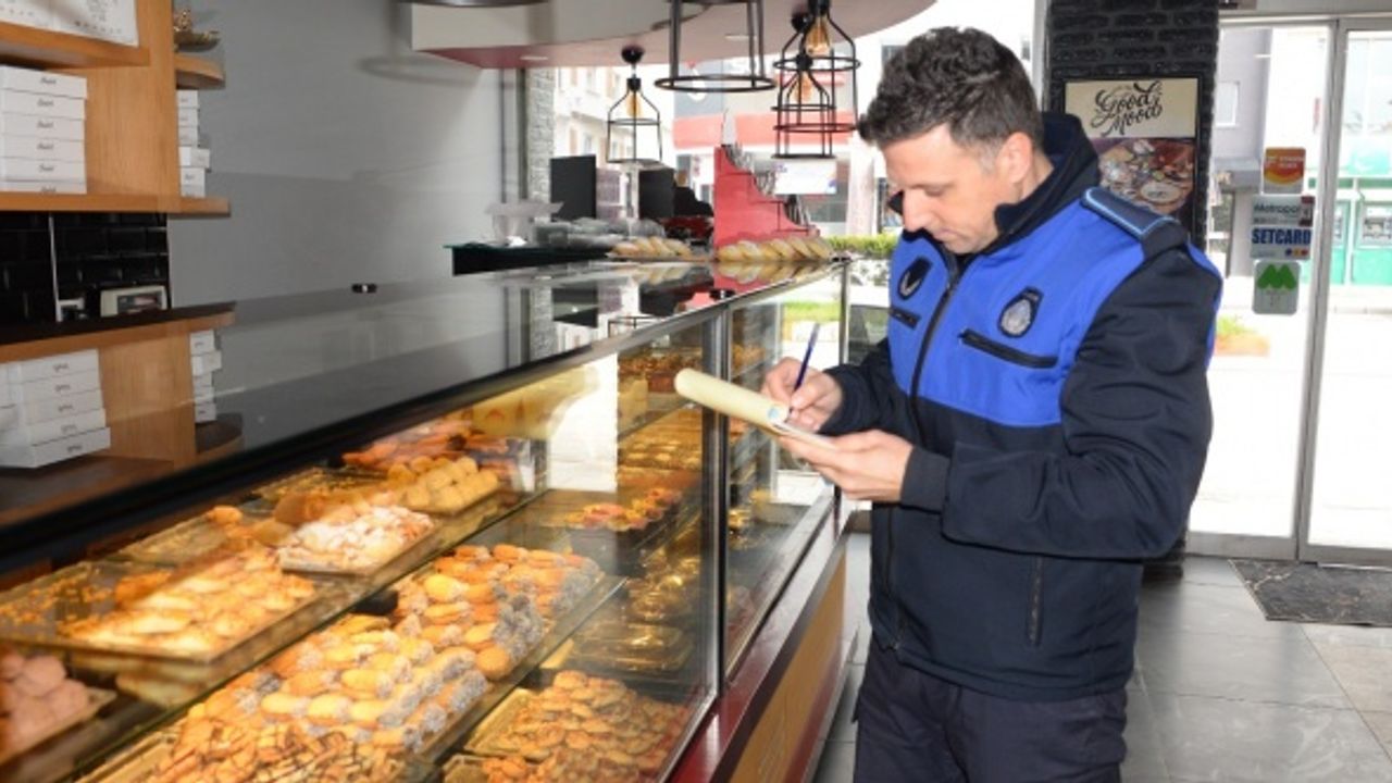 Bozüyük’te bayram öncesinde tatlı imalathanelerine denetim