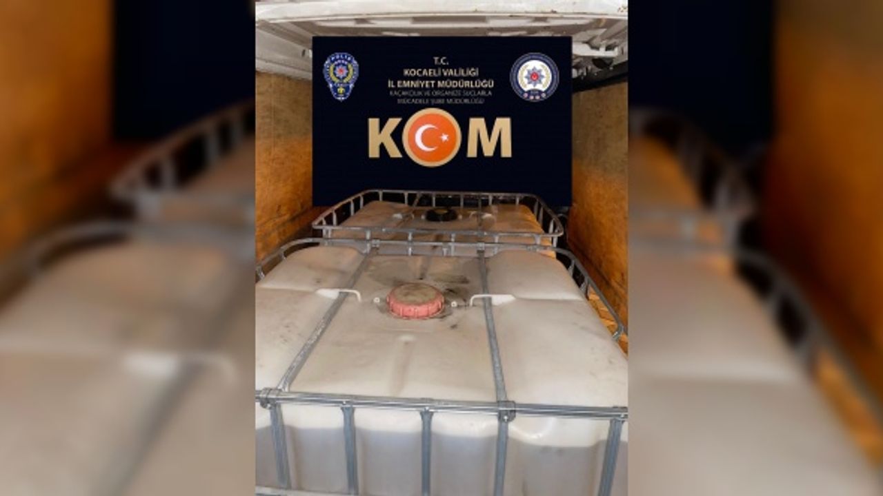 Kocaeli'de 2 ton 150 litre kaçak akaryakıt ele geçirildi