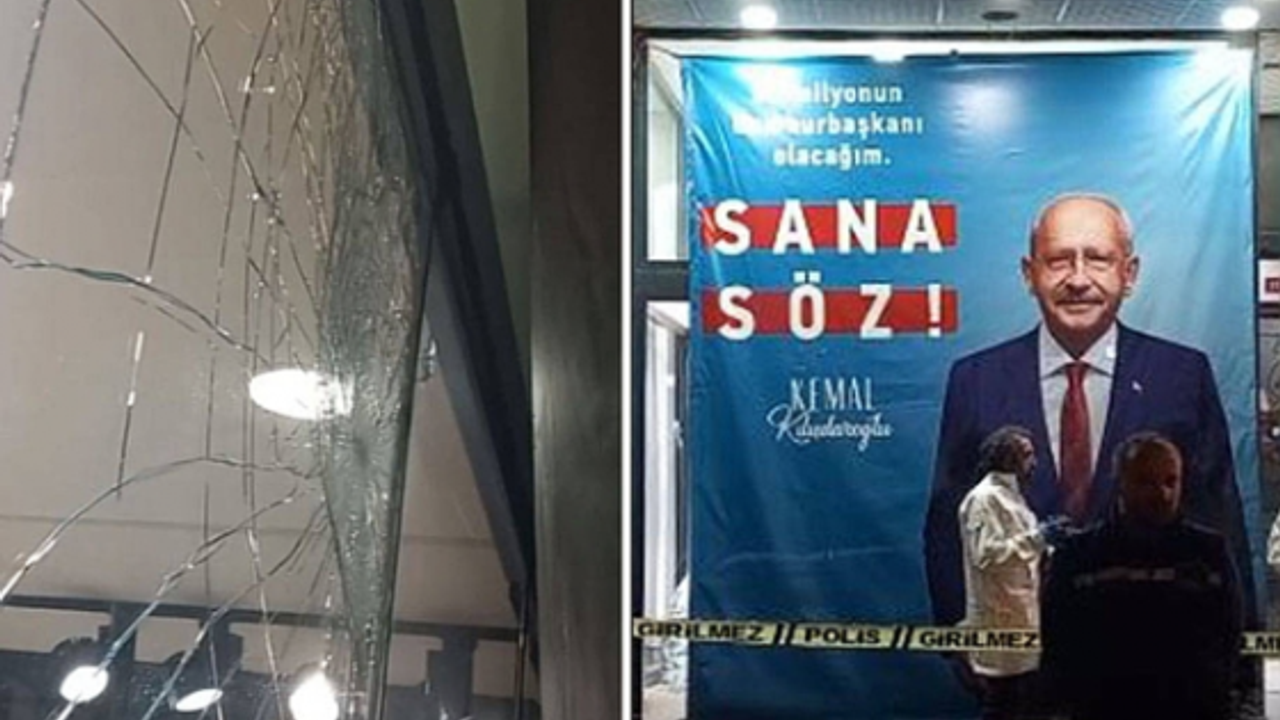 Millet İttifakı'nın Beyoğlu Seçim Koordinasyon Merkezi'ne Taşlı Saldırı