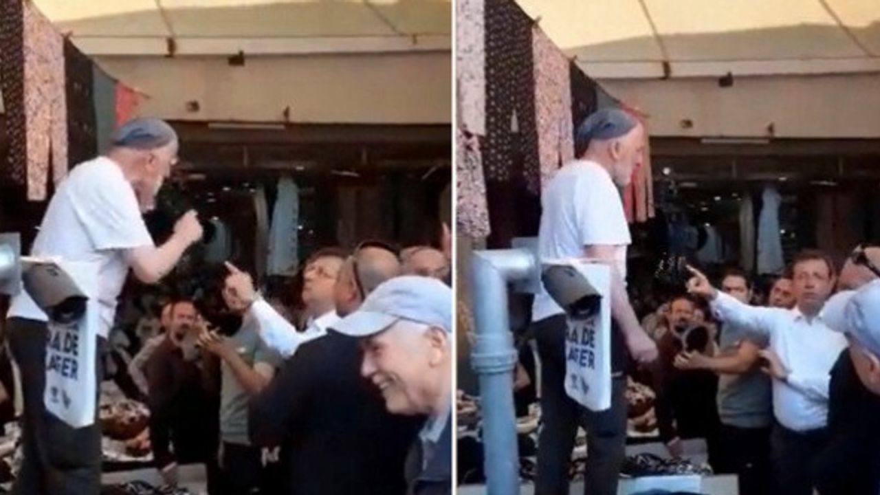 Ekrem İmamoğlu, HDP ile işbirliğine tepki gösteren pazarcıya "ahlaksız" diyerek hareket etti