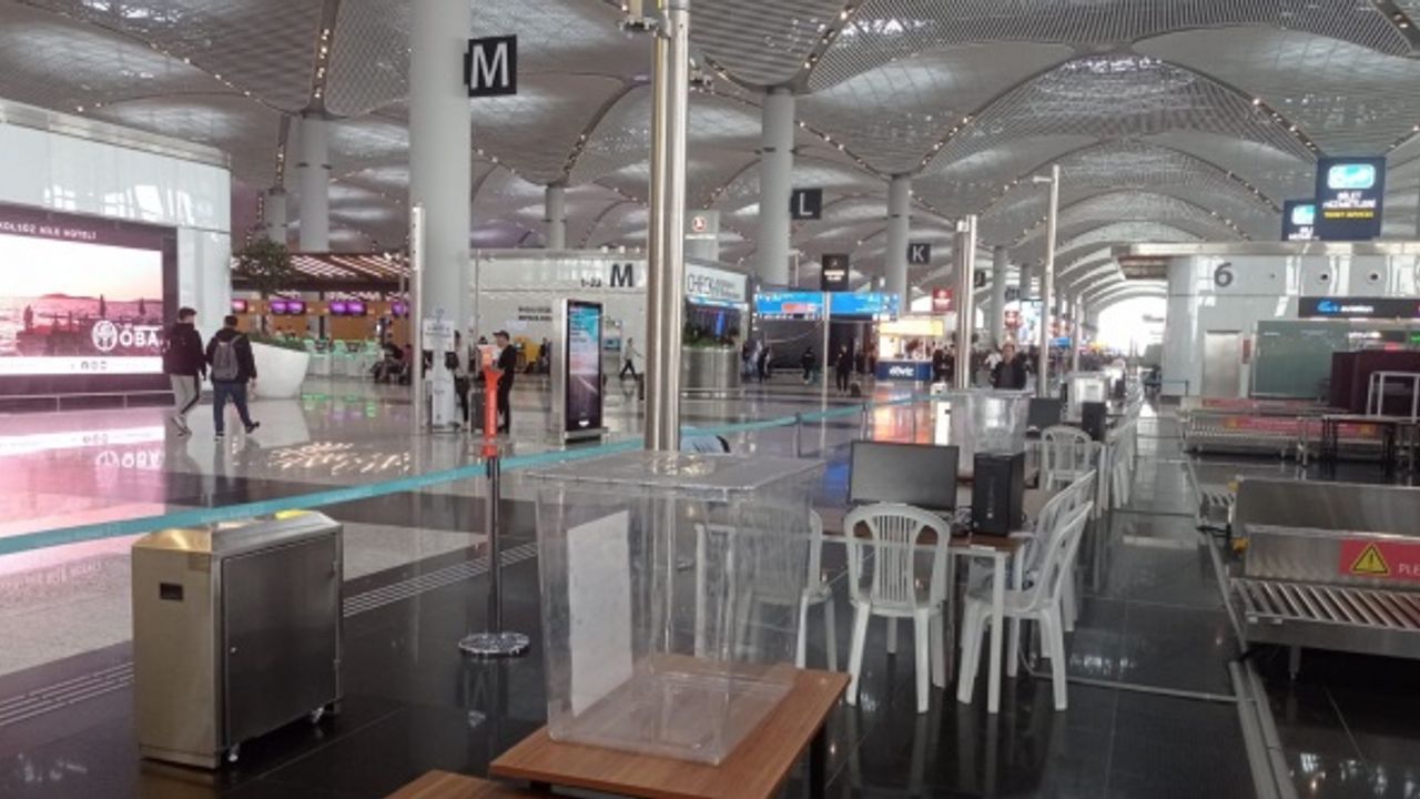 İstanbul Havalimanı'nda seçim sandıkları yeniden kuruldu