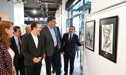 Genç yeteneklerin sergisi ilgi gördü