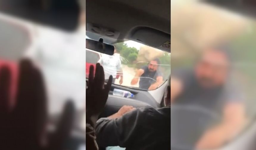 Kadın avukat ve eşine taşlı bıçaklı saldırı kamerada